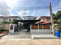 หมู่บ้านเพชรมณฑลกรีน เพชรเกษม 81 - บางบอน 5 บ้านเดี่ยว รีโนเวทใหม่ ถนนกว้างมาก
