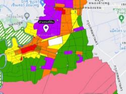 ขายที่ดินรูปสี่เหลี่ยมผืนผ้าถมแล้ว ผังสีม่วง ต.ท่าไม้ อ.กระทุ่มแบน จ.สมุทรสาคร 4-0-60.9 ไร่, ราคา 27,403,200 บาท 