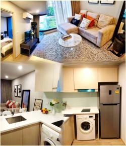 เซอริโอ สุขุมวิท 50 ตึกBTS อ่อนนุช 300ม. ให้เช่าคอนโด Penthouse  B ชั้น 8 35ตรม. บนสุดวิวสวย 1นอน 1น้ำ 1จอดรถ 2แอร์ เฟอร์ครบ โล่งมาก