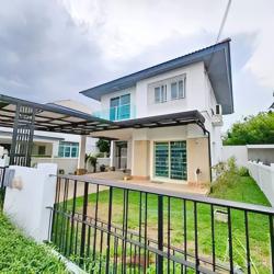 เครื่องใช้ไฟฟ้าครบ บ้านเดี่ยว 2 ชั้น MRTบางรักน้อยท่าอิฐ 3 กม. ให้เช่า เฟอร์ครบ  3นอน 55 ตรว. 185 ตรม. 2น้ำ  ท่าอิฐ  ปากเกร็ด