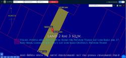 ที่ดิน2ไร่3ตร.ว. ถมแล้ว พื้นที่สีม่วง หน้ากว้าง 28ม. ถนน346 ปทุมธานี-ลาดหลุมแก้ว กม.17 ตำบล คูบางหลวง อำเภอลาดหลุมแก้ว ปทุมธานี  พร้อมโรงเรือน 