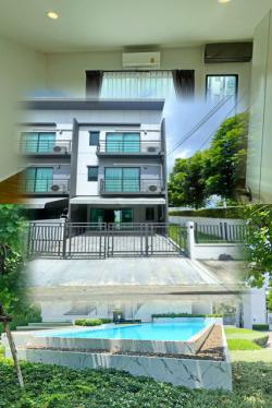 เซนทรัลเวสเกต ให้เช่าทาวน์เฮาส์ 3ชั้น 3 นอน 4แอร์ MRT บางรักใหญ่ 0.7กม.ราชพฤกษ์-รัตนาธิเบศร์  ทำออฟฟิศ สระว่ายน้ำ ตลาดสดท่าอิฐ 1.7 กม