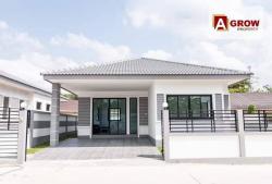 บ้านเดี่ยวชั้นเดียวสร้างใหม่ เหลือหลังสุดท้ายของโครงการ ทำเลใกล้แหล่งอุตสาหกรรม โซนมาบข่า