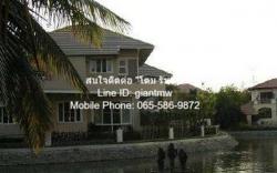 ขายบ้านหรู 2 ชั้น 4 น. 4 น้ำ ในหมู่บ้านหรู ติดทะเลสาบ 140.40 ตร.ว. (พ.ท.ใช้สอย 437 ตร.ม.), ราคา 17.30 ล้านบาท 