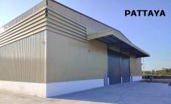 ให้เช่าโกดังสินค้าพัทยาชลบุรี พื้นที่ใช้สอย 1,000  ตรม. ผังสีเหลือง ติดถนนใหญ่ ใกล้ด่ามอเตอร์เวย์  