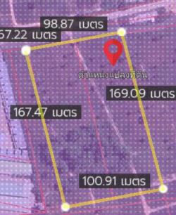 ที่ดินเขาคันทรงชลบุรี  ผังม่วงลาย พื้นที่สีม่วงลายเขตEEC เนื้อที่ดิน   11 ไ ร่ ( 2  โฉนด  )