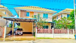 บ้านเกาะ วัดป่ามหาไชย 540ม. จัดเต็มเฟอร์ 3-4นอน 100ไร่คาเฟ่ 1.5กม. ให้เช่าบ้านเดี่ยวหรู 2ชั้น 62ตร.วา. 242ตร.ม.  3น้ำ นิคมสมุทรสาคร 