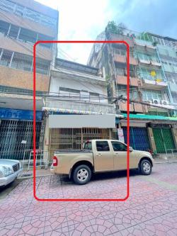 ถ.ทรงวาด เยาวราช 3นอน MRT วัดมังกร 499 ม. ร้าน CAFEได้ ให้เช่าอาคารพาณิชย์ 3 ชั้น 25 ตร.วา.290ตร.ม. 3น้ำ  ม.จุฬาลงกรณ์ 2.5 กม ไชน่าทาวน์ 