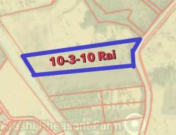 ขายที่ดินสวยศรีราชาชลบุรี เนื้อที่ 10-3-10ไร่  สีเหลืองอ่อน