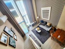 ห้อง Duplex 2 ชั้น 38 ตร.ม. ไนท์บริดจ์ พหลโยธิน- อินเตอร์เชนจ์  BTS อนุสาวรีย์หลักสี่ 500 ม.ให้เช่าคอนโด 2 ชั้น ชั้น14 ตึก A 1-2นอน