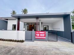 บ้านใหม่ ว่างให้เช่า โซนตลิ่งงาม เป็นส่วนตัว 3นอน 2น้ำ เฟอร์ครบ ใกล้ตลาดสีฟ้า ต.ตลิ่งงาม อ.เกาะสมุย จ.สุราษฏร์ฯ