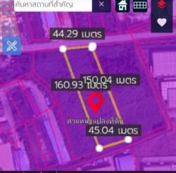 ขายที่ดินอมตะนครชลบุรีเฟส 9สีม่วงเข้ม เนื้อที่ 4 ไร่ 3 งาน