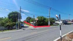 ขายที่ดินเปล่า แปลงสวยรูปตัว L หัวมุม ติดถนน 2 ด้าน ซอยร่วมใจพัฒนา ซ.1 ต.ศรีษะใหญ่ อ.บางเสาธง จ.สมุทรปราการ พื้นที่ 118.9 ตร.ว.