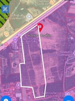 ขายที่ดินศรีราชาชลบุรี เสนอขายที่ดิน ติดถนน 331เนื้อที่ 161 ไร่ ผัง สีม่วงลาย สาธารณะณูปโภคครบ เป็นพื้นที่สีม่วง EEC รองรับอุตสาหกรรมโรงงาน