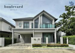 LM24-0204 ขายบ้านเดี่ยว 2 ชั้น มบ.บางกอกบลูเลอวาร์ด พระราม5 นครอินทร์ พื้นที่ 65.3 ตรว 4นอน 4น้ำ