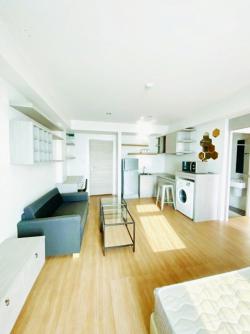 ให้เช่าคอนโด เดอะ จีโอ การ์ดิน หลักหก 1นอน ม.รังสิต 2กม. 42ตร.ม. ห้องขนาดใหญ่ 1น้ำ  โรบินสัน ศรีสมาน 2.3กม. 