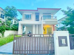 MRT คู้บอน 2กม. 3นอน 2น้ำ ปัญญาอินทรา แฟชั่นไอส์แลนด์ 900ม. 54ตร.วา. 216ตร.ม. บ้านเดี่ยว 2ชั้น พร้อมเฟอร์ฯ ใกล้พรอมานาด 950 ม.