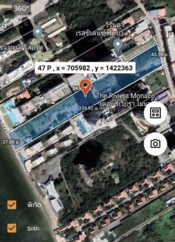  ขายที่ดินติดทะเลพัทยา   หาดจอมเทียน  ทำเลทอง ขนาด 8-3-25 ไร่