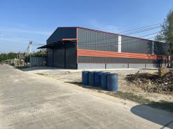  ให้เช่าโกดังสร้างใหม่ 400 ตารางเมตร ทำเลดีรถใหญ่เข้าได้ ใกล้แมคโคร นครปฐม